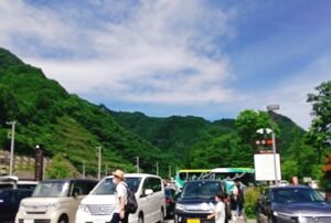 道の駅 八ッ場ふるさと館駐車場の混雑状況